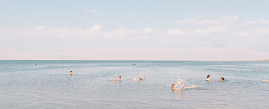 People floating in the ocean
