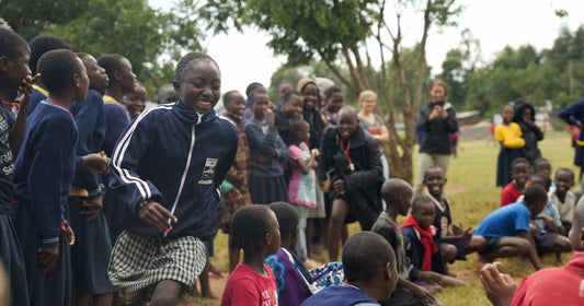 School kids playing.