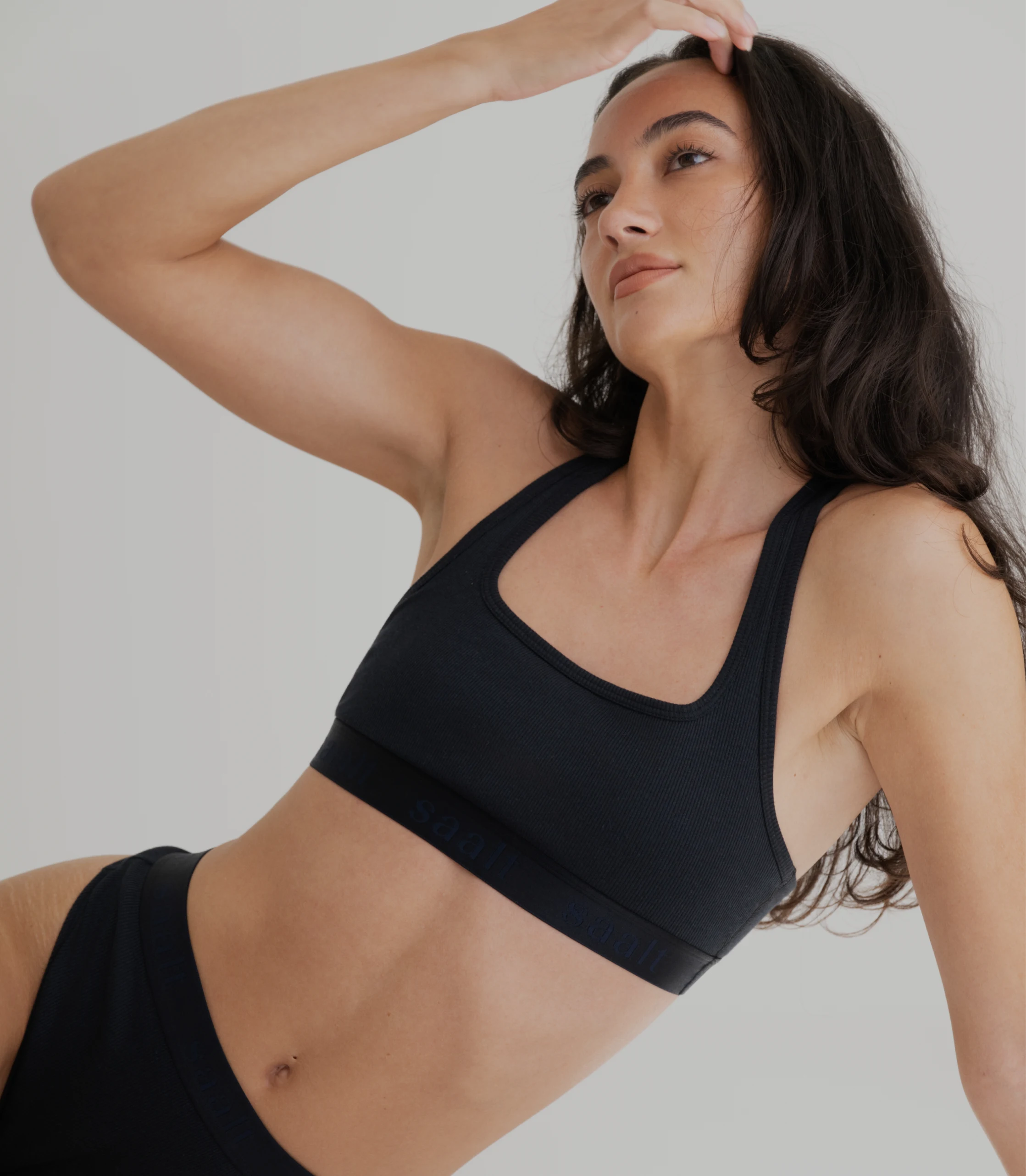 thumbnail image 2 of Saalt Comfort Modal Bikini Period Underwear - Regular Absorbency Keeps You Dry From All Leaks Deep Marine 2 of 14