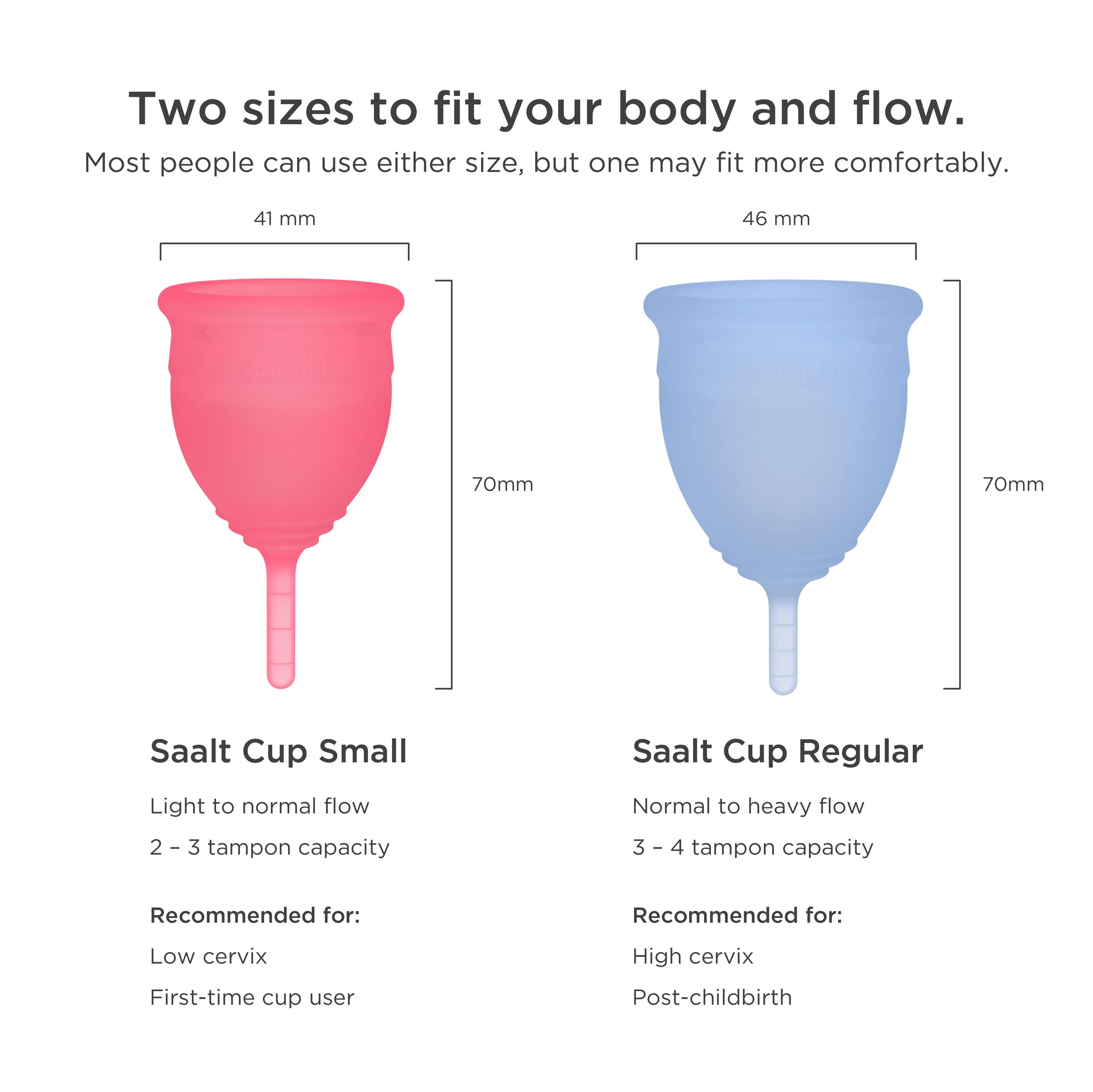 Saalt Duo Pack | Menstrual Cups