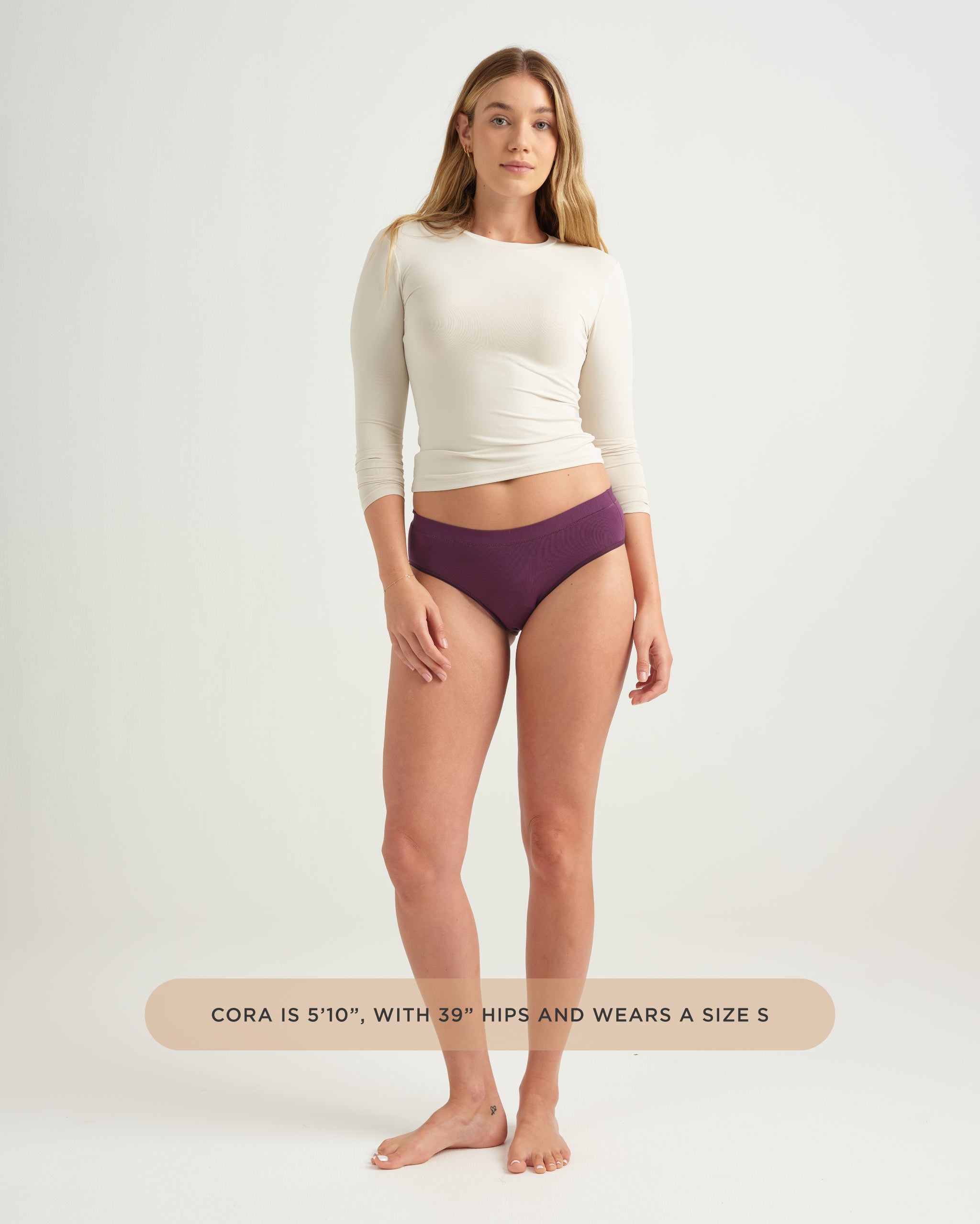 thumbnail image 2 of Saalt Comfort Modal Bikini Period Underwear - Regular Absorbency Keeps You Dry From All Leaks Deep Marine 2 of 14