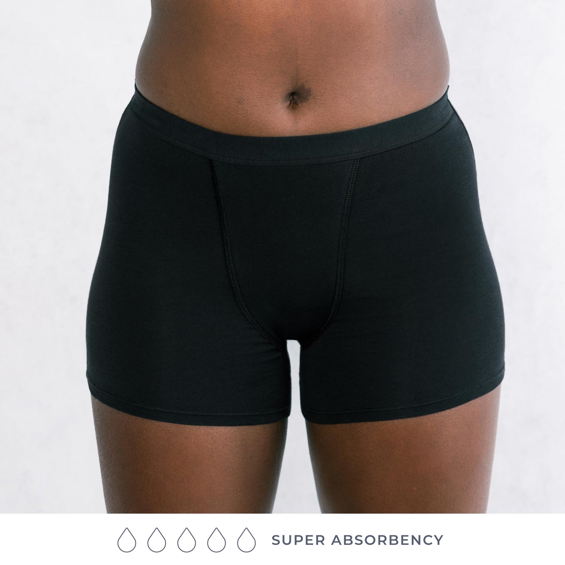 Dana Seamless Period Underwear (Black)