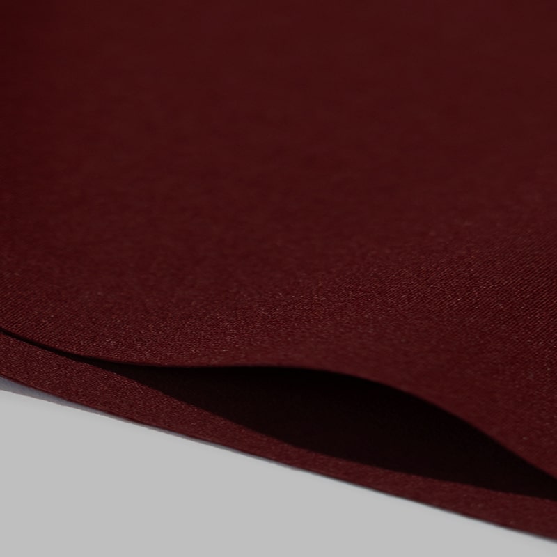 Closeup showing Saalt's Seamless fabric in color Crimson Rose.