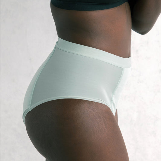 Saalt Leak Proof Period Underwear Regular Absorbency - Soft-stretch  European Lace High Waist Briefs - Volcanic Black - Xs : Target