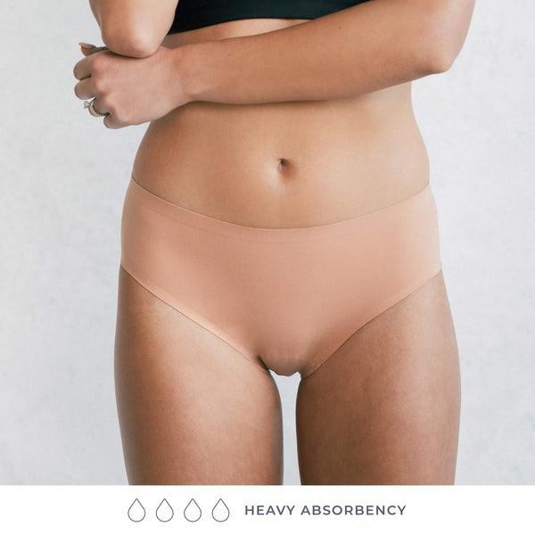 Leak Proof Seamless Brief - Heavy Absorbency, Period Underwear, Saalt