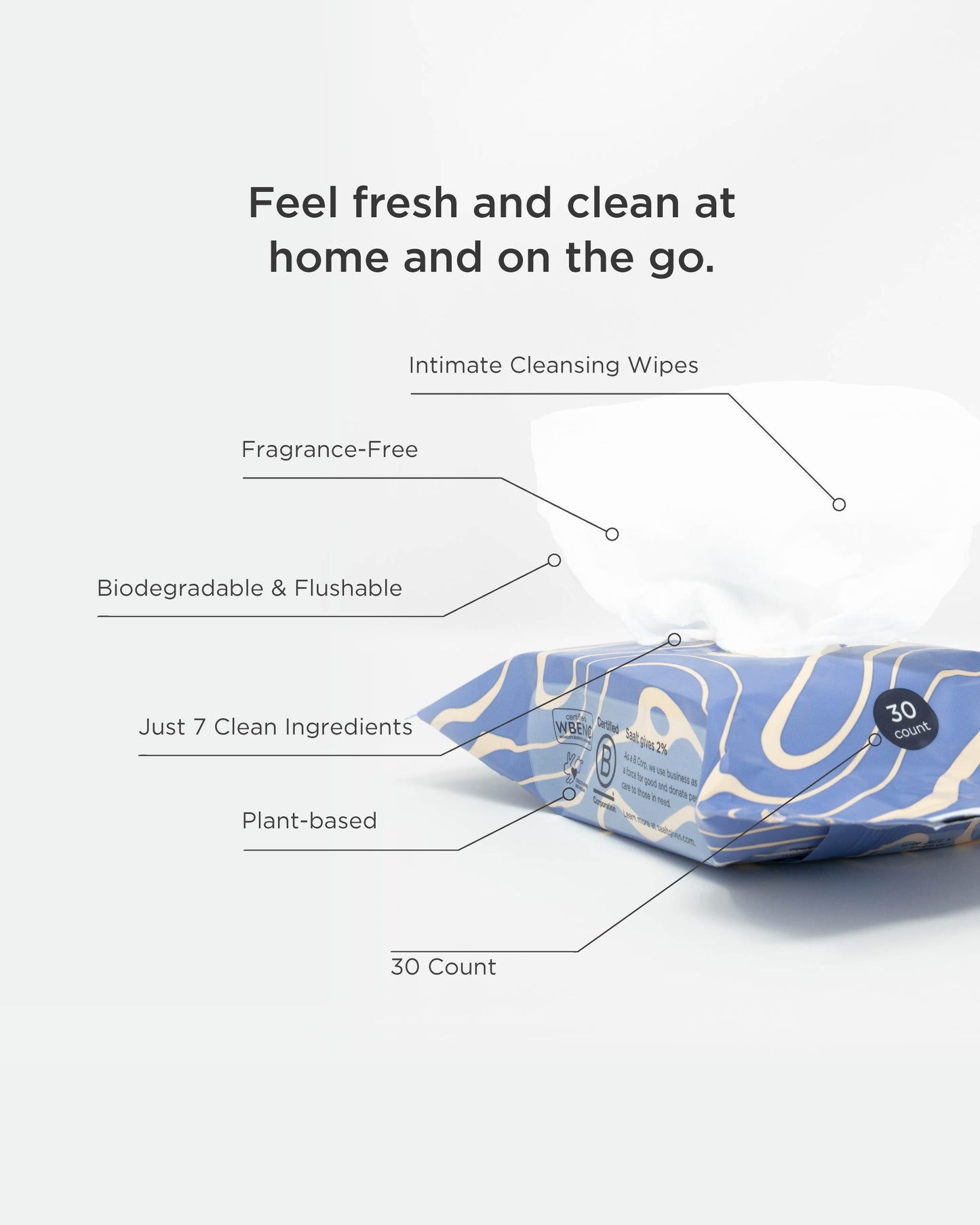 Saalt Intimate Cleansing Wipes