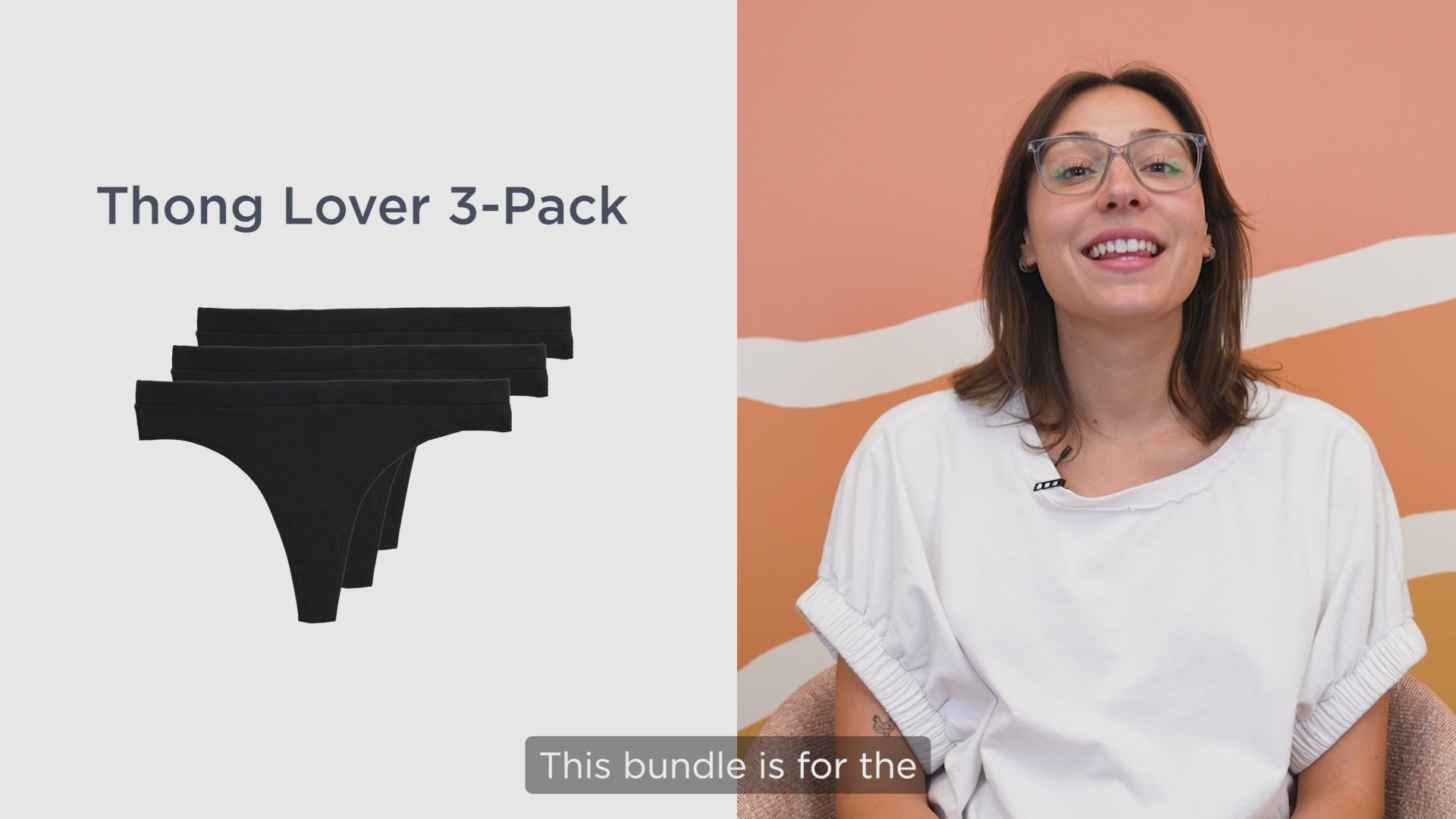 Thong Lover 3-Pack, Period Underwear, Saalt