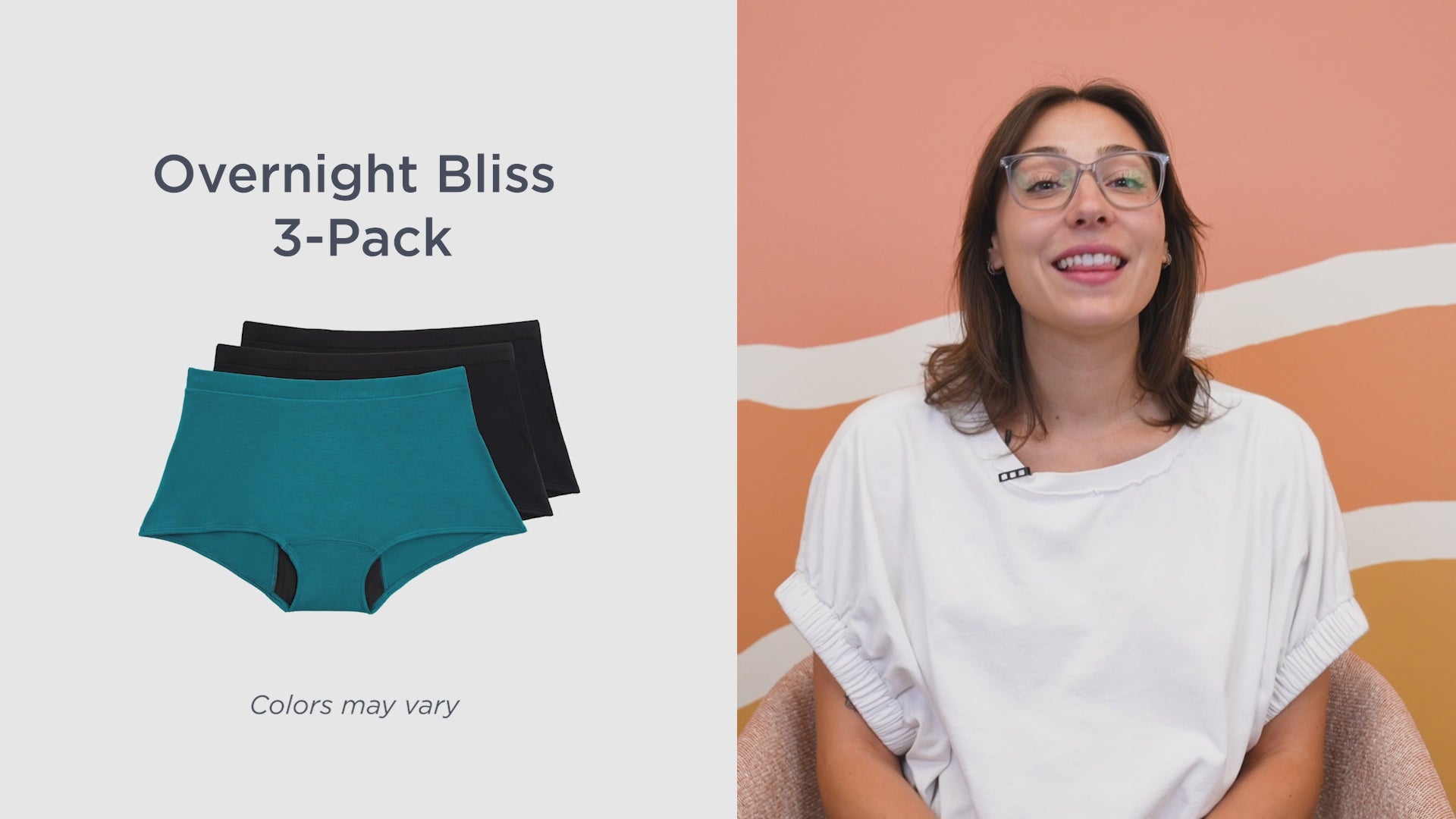 The Overnight Bliss Bundle contains our all-time favorite Comfort Boyshorts. Great for overnight, postpartum wear, or your heaviest period days.
