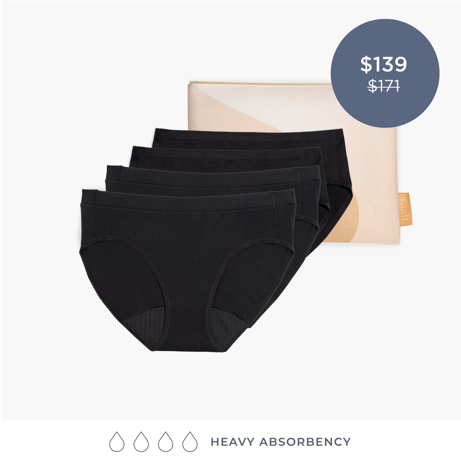 3 Pack Leakproof Ladies Incontinence Underwear High Absorbency Period  Leakproof Cotton Bladder Control Panties (D,2XL)