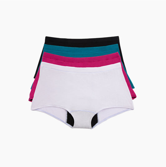 Women Silicone Boxer Shorts, Ladies Menstrual Period Swimming Waterproof  Anti-Leakage Shorts Beach Elastic Silicone Non Toxic (Color : Blue)