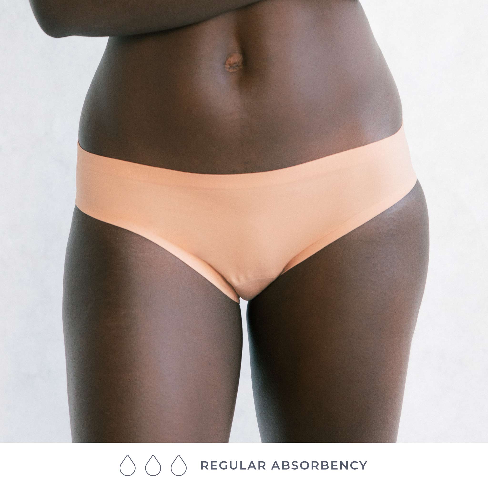Jockey Women's Worry Free Period Underwear Briefs Beige S 