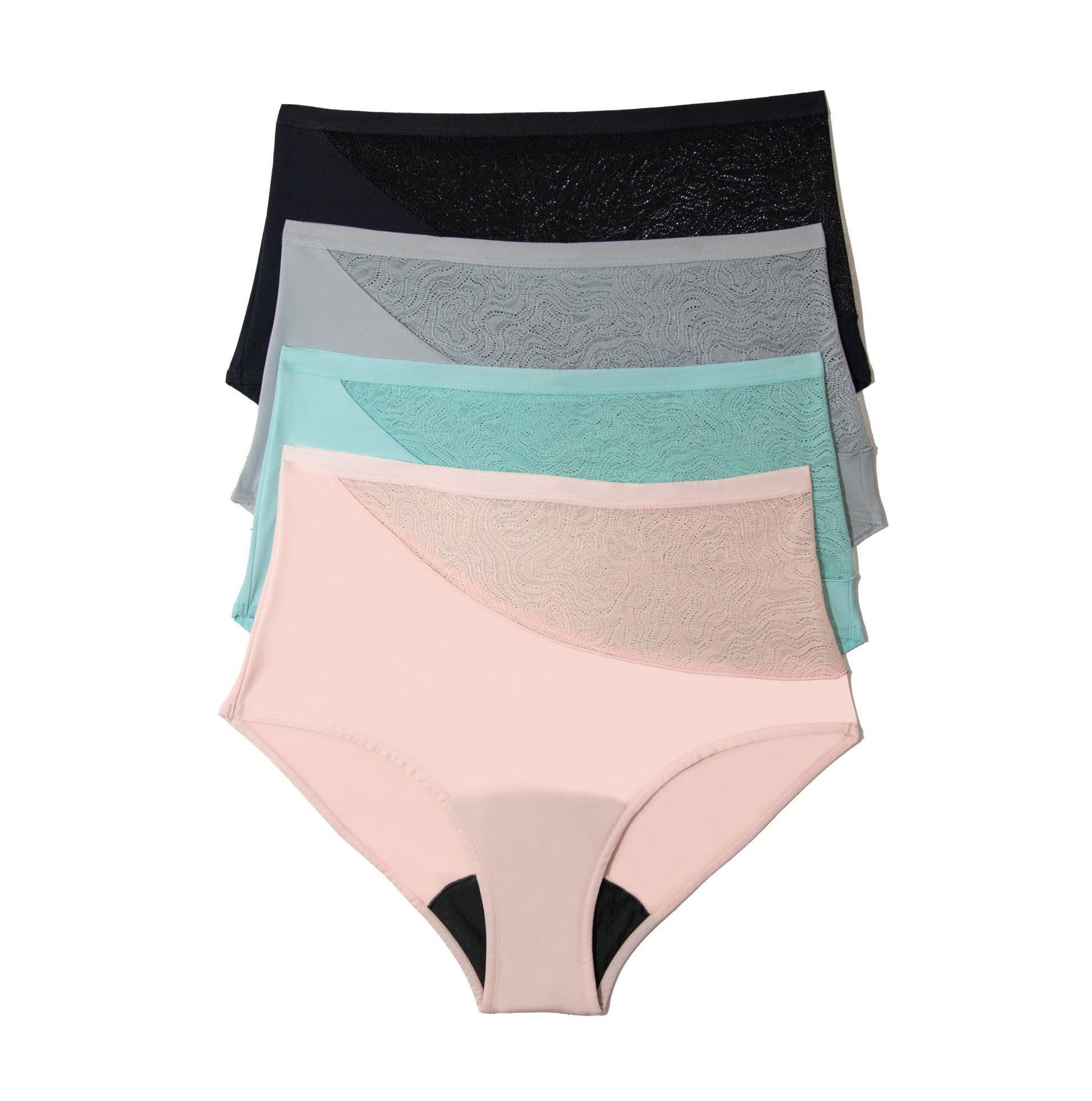Saalt Leak Proof Period Underwear Light Absorbency - Super Soft Modal  Comfort Thong - Volcanic Black - S : Target