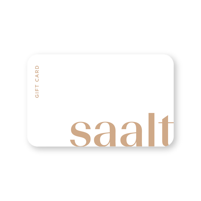 eGift Card for all Saalt sustainable products.